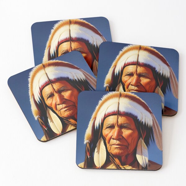 Item preview, Portrait of American Plains Indian designed and sold by Colin Bentham.