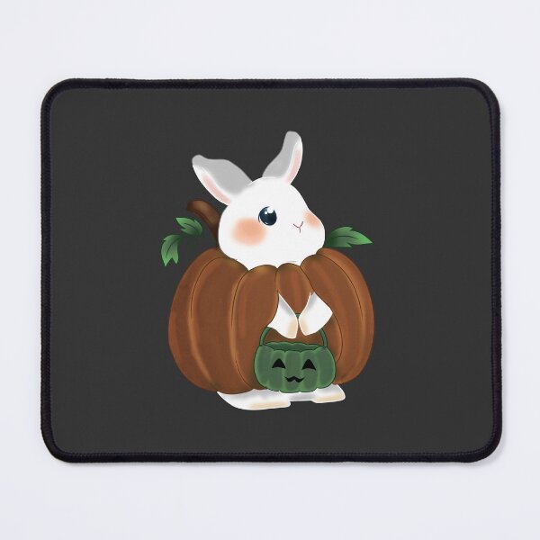 Item preview, Little Bunny using pumpkin dress Left_ Bunniesmee Halloween Edition  designed and sold by bunniesmee.