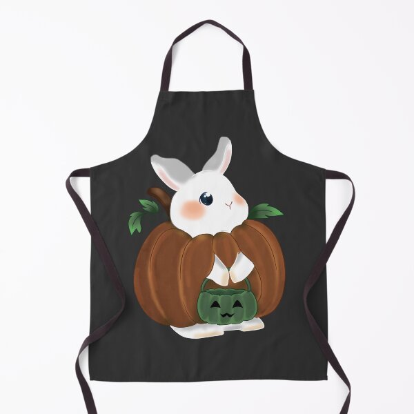 Item preview, Little Bunny using pumpkin dress Left_ Bunniesmee Halloween Edition designed and sold by bunniesmee.