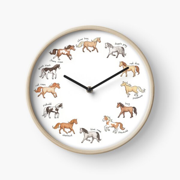 Horses Clock