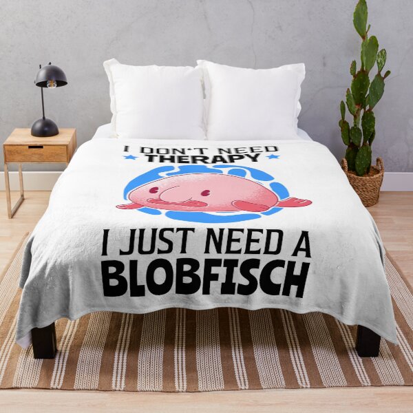 Item preview, Blobfish are my therapy fish meme designed and sold by madgrfx.