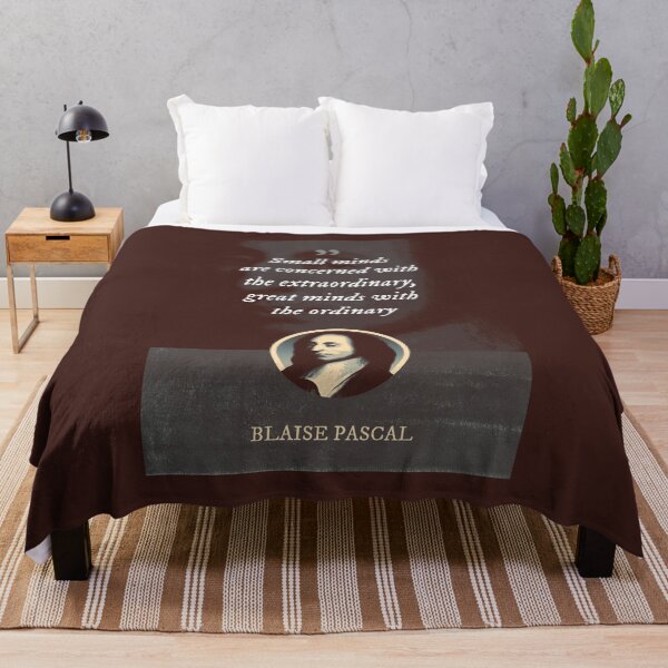 Item preview, Blaise Pascal - Small minds are concerned with the extraordinary, great minds with the ordinary designed and sold by Syahrasi.