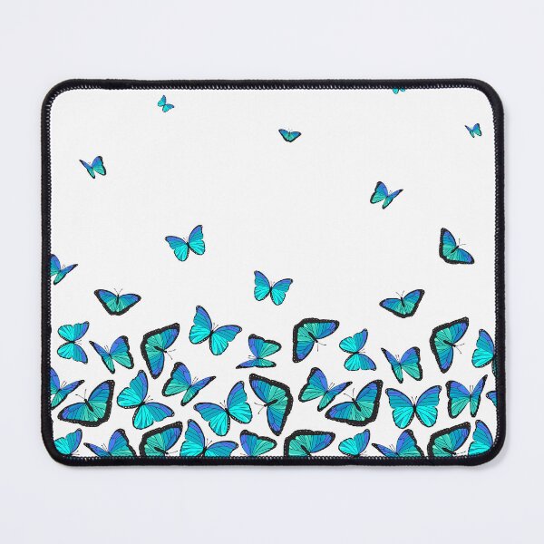 Item preview, Tropical Blue Morpho Buterflies Pattern designed and sold by HotHibiscus.
