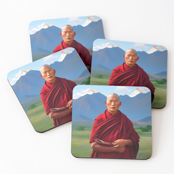 Item preview, Portrait of Tibetan monk designed and sold by Colin Bentham.