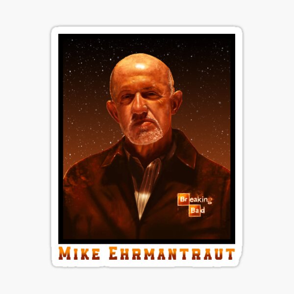 Vista previa del artículo con la obra «Mike Ehrmantraut - Breaking Bad - Mejor llama a Saul», diseñado y vendido por Bandit-boy.