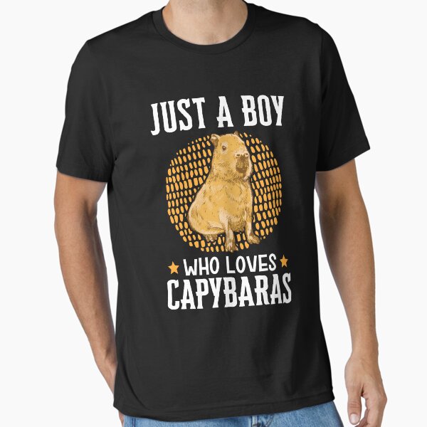 Item preview, Just a boy who loves capybaras designed and sold by madgrfx.