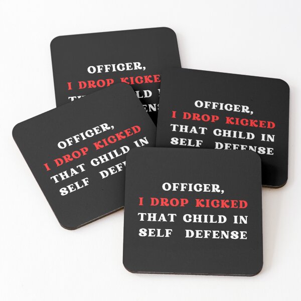 Item preview, Officer I drop kicked that child In self defense - funny quote designed and sold by Alacenakartd.