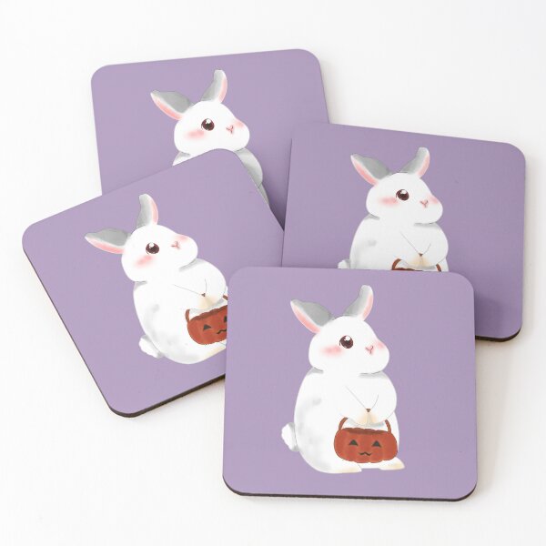 Item preview, Copy of White Bunny prepare to  Trick or treat_ Bunniesmee Halloween Edition  designed and sold by bunniesmee.