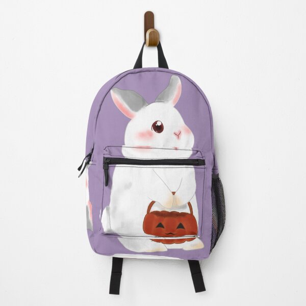 Item preview, Copy of White Bunny prepare to Trick or treat_ Bunniesmee Halloween Edition designed and sold by bunniesmee.