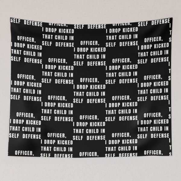 Item preview, Officer I drop kicked that child In self defense - funny quote designed and sold by Alacenakartd.