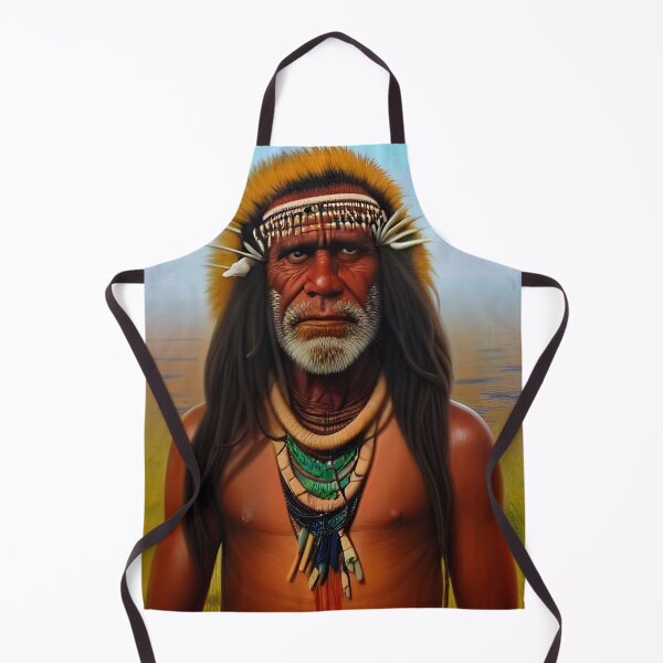 Item preview, Portrait of Australian Aborigine shaman designed and sold by Colin Bentham.