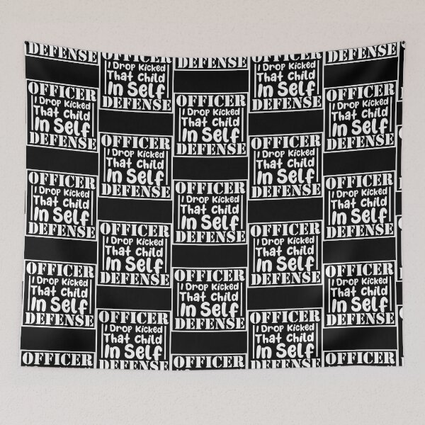 Item preview, Officer I Drop Kicked That Child In Self Defense designed and sold by Alacenakartd.