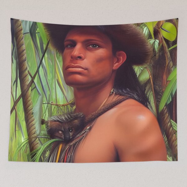 Item preview, Portrait of an Amazonian hunter designed and sold by Colin Bentham.