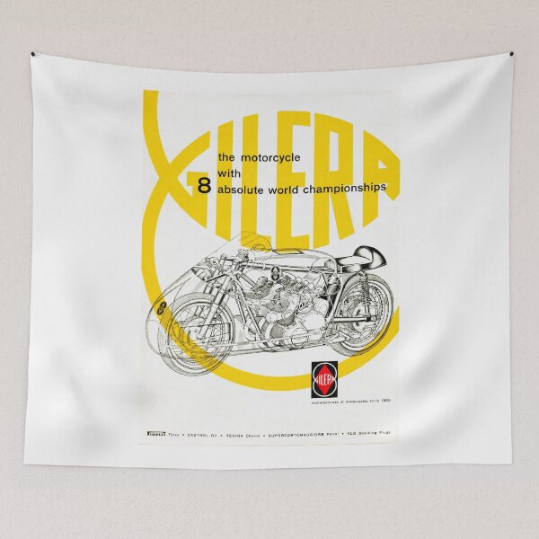 Item preview, Gilera - The Motorcycle with 8 Absolute World Championships Vintage Poster designed and sold by settebello.