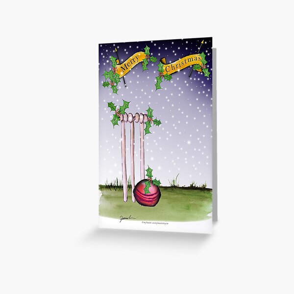 Cricket Merry Christmas Greeting Card