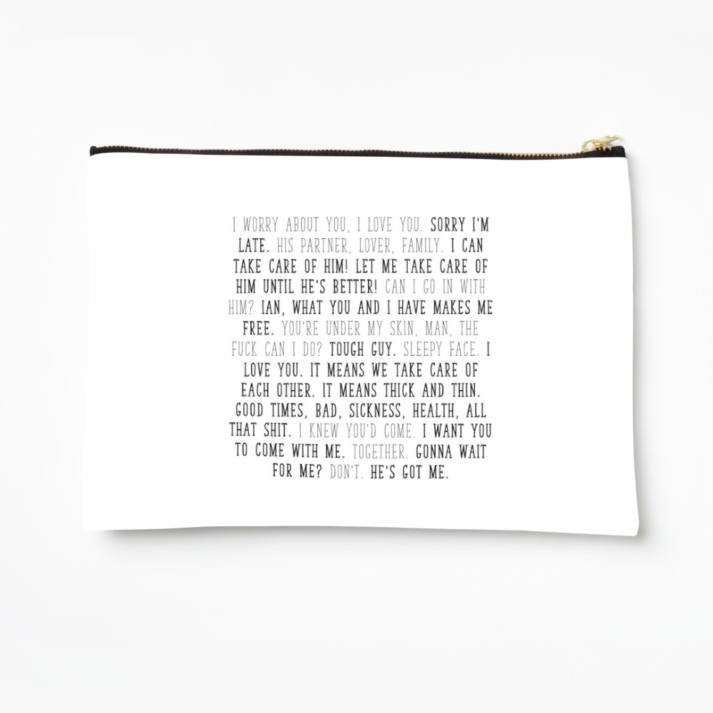 mickey milkovich quotes | Zipper Pouch