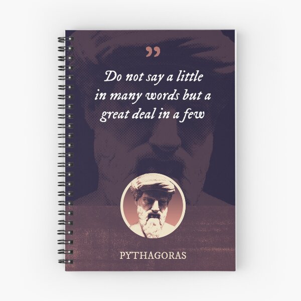 Item preview, Pythagoras - Do not say a little in many words but a great deal in a few designed and sold by Syahrasi.