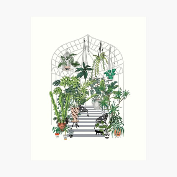 Item preview, greenhouse illustration designed and sold by anyuka.