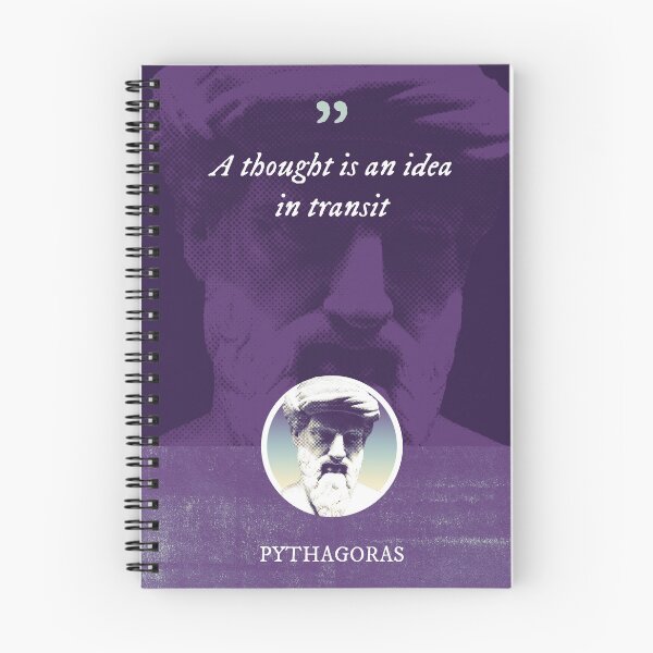 Item preview, Pythagoras - A thought is an idea in transit designed and sold by Syahrasi.