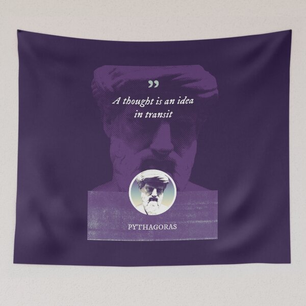 Item preview, Pythagoras - A thought is an idea in transit designed and sold by Syahrasi.