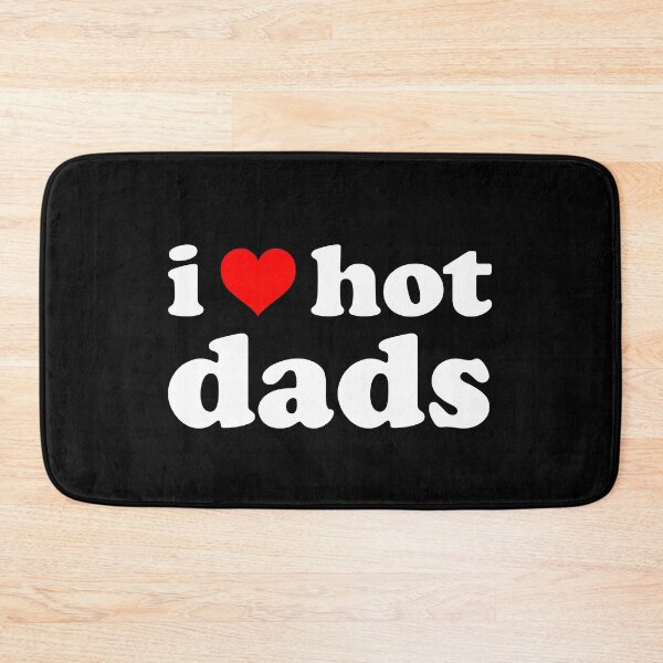 Item preview, I Love Hot Dads Funny Red Heart Love Dads designed and sold by BELASKRI STORE.