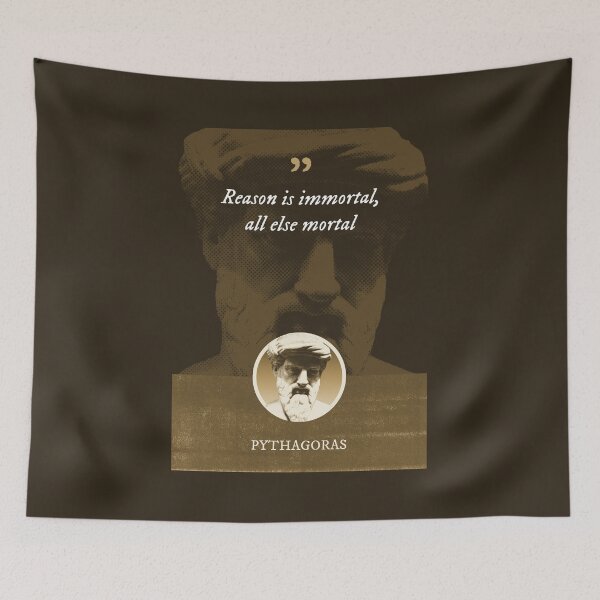 Item preview, Pythagoras - Reason is immortal, all else mortal designed and sold by Syahrasi.