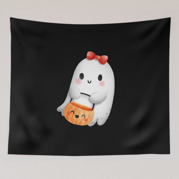 Item preview, Ghost with a bow designed and sold by pnkpopcorn.