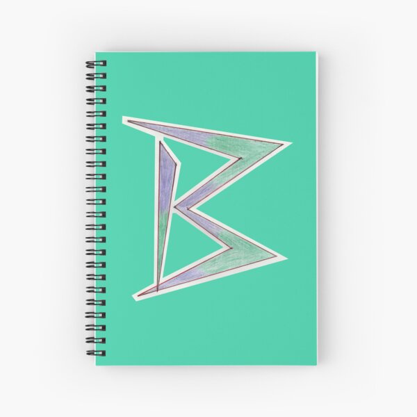 Geometrical Letter B Spiral Notebook