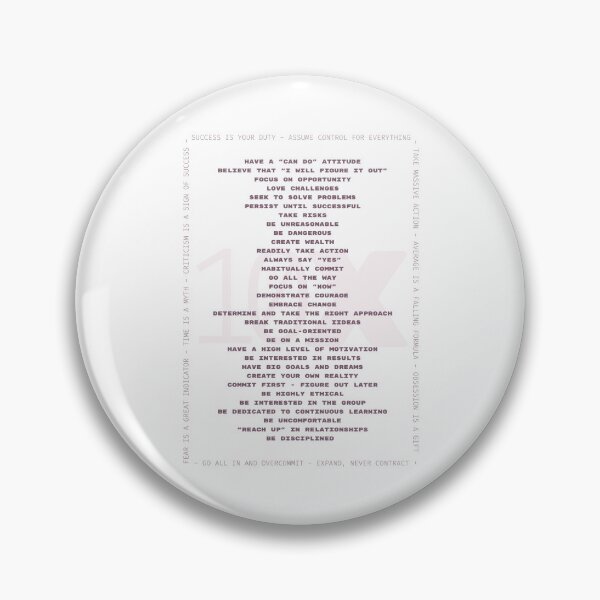 Item preview, Grant Cardone 10X Success Motivational poster - (Pink transparent background) designed and sold by LMBB-shop.