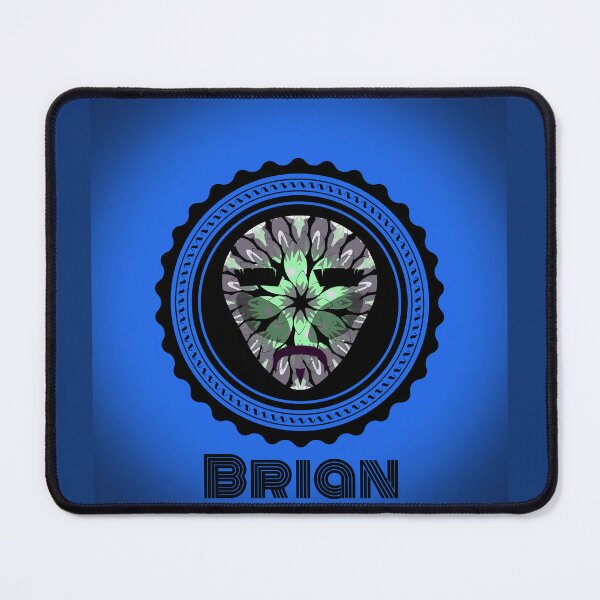 Item preview, Brian - Funny Mustache Alien - First Name designed and sold by LV-creator.