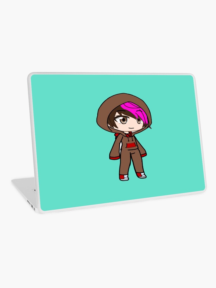 Gacha club girl. Ponytail style girl with pink lock. Gacha girl in  sweatshirt. Greeting Card by gachanime