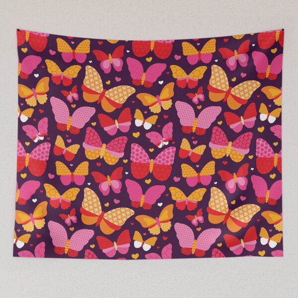 Item preview, Hot Pink Butterflies designed and sold by Rainbows Galore.