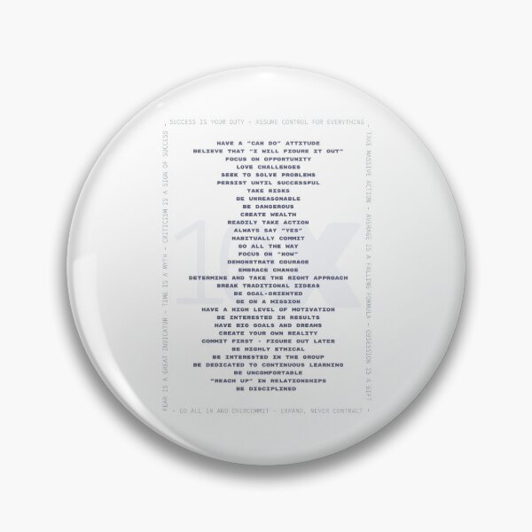 Item preview, Grant Cardone 10X Success Motivational poster - (Blue transparent background) designed and sold by LMBB-shop.