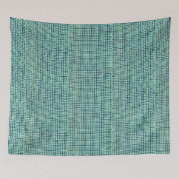 Item preview, Checkered Textile pattern design Blue background  designed and sold by Antique-Gifts.