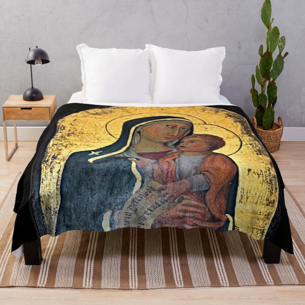 Item preview, Baby Jesus Virgin Mary Medieval Painting Narni Italy designed and sold by Anna Lemos.