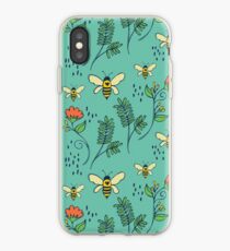 Bees and Flowers iPhone Case