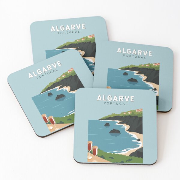 Item preview, Algarve Portugal Retro Travel Art Vintage designed and sold by KrisSidDesigns.