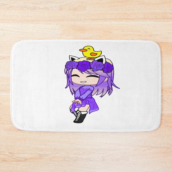 Item preview, Gacha club girl. Pop style girl in a skirt and sweater on the hip. Gacha girl with flower ribbon in her hair and a duck designed and sold by gachanime.