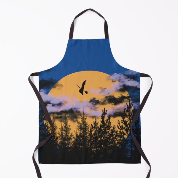 Item preview, Flying Witch Over a Big Moon designed and sold by designs-by-ann.
