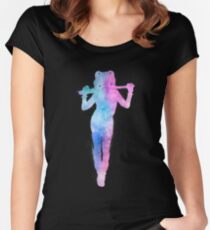 galaxy girl Women's Fitted Scoop T-Shirt
