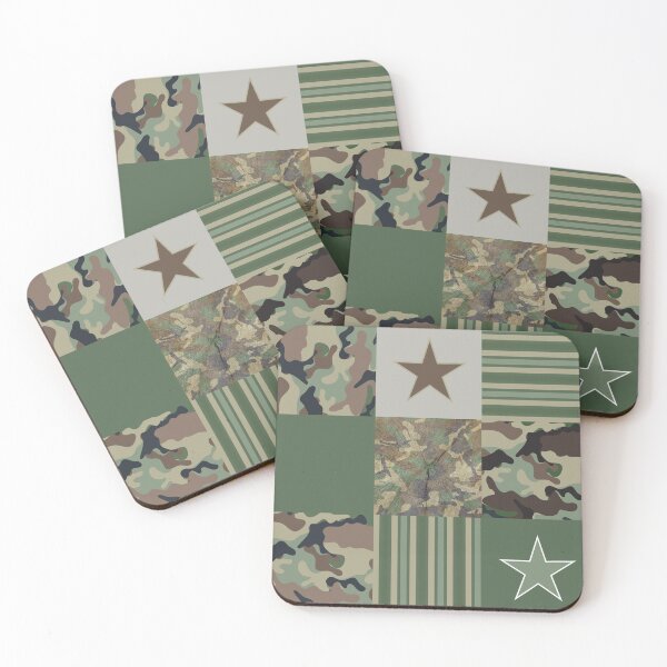 Item preview, Camouflage Patchwork Stars and Stripes Pattern designed and sold by CreativeTwins.