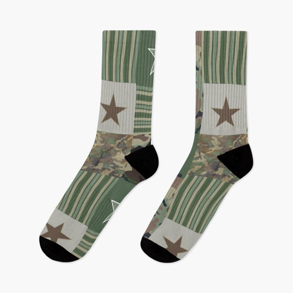 Item preview, Camouflage Patchwork Stars and Stripes Pattern designed and sold by CreativeTwins.