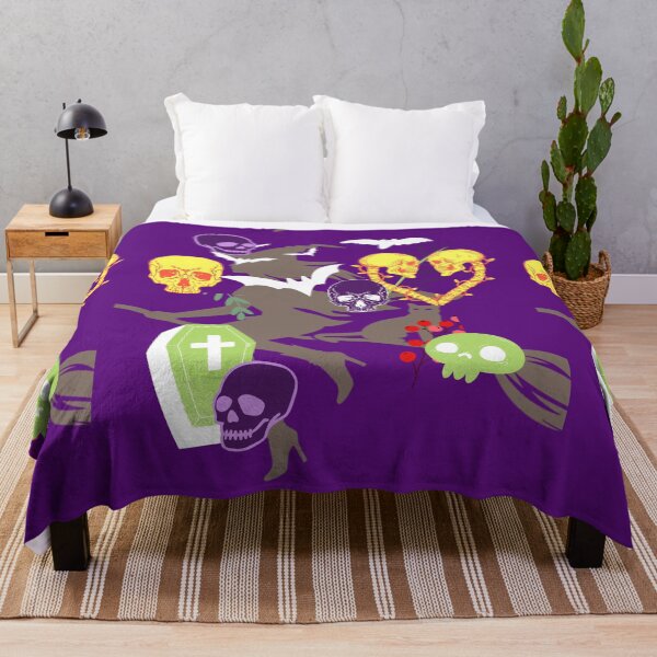 Item preview, HALLOWEEN SKULLS AND A WITCH designed and sold by marie1919.