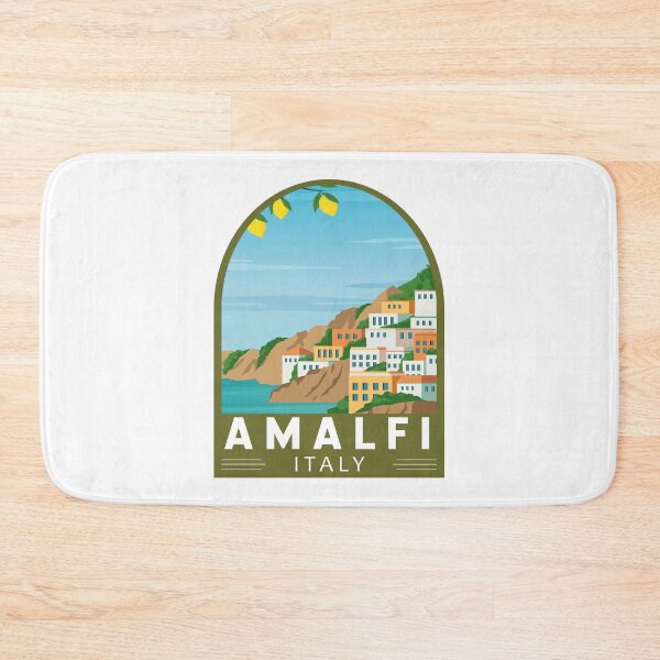 Item preview, Amalfi Italy Retro Emblem designed and sold by KrisSidDesigns.