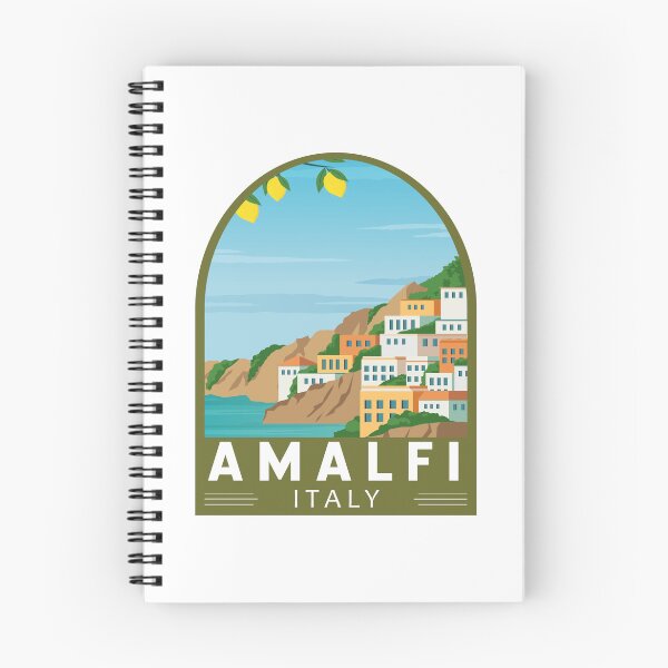 Item preview, Amalfi Italy Retro Emblem designed and sold by KrisSidDesigns.