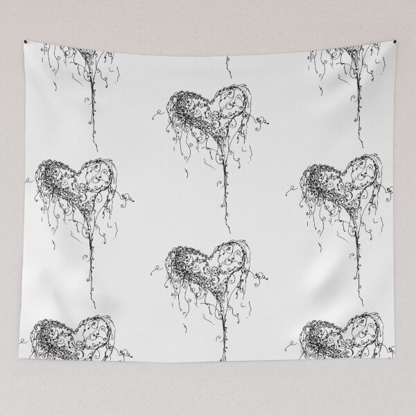 Item preview, Inkling of Heart in black & white designed and sold by pearlposition.