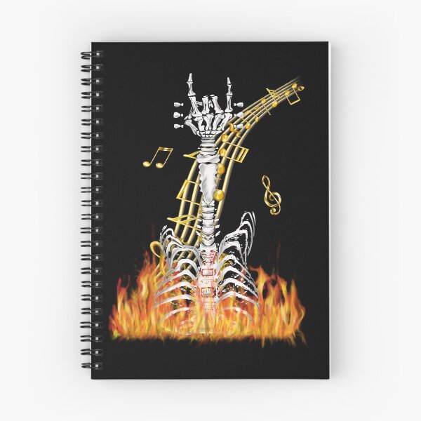 Item preview, Rocker Skeleton Guitar, Halloween Music designed and sold by orangeblue21.