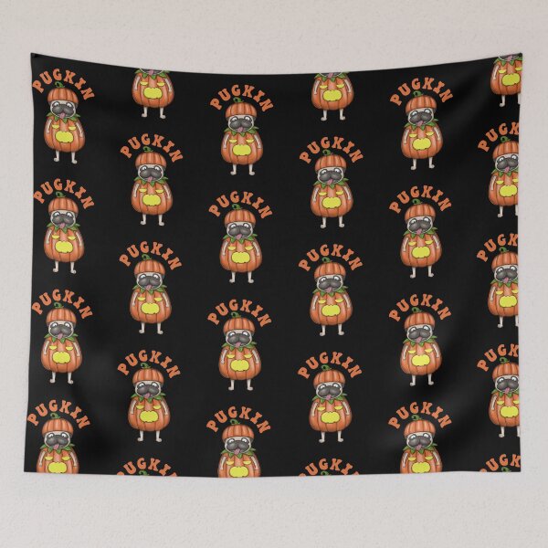 Item preview, Cute Pumpkin Pug designed and sold by Luan Huynh.