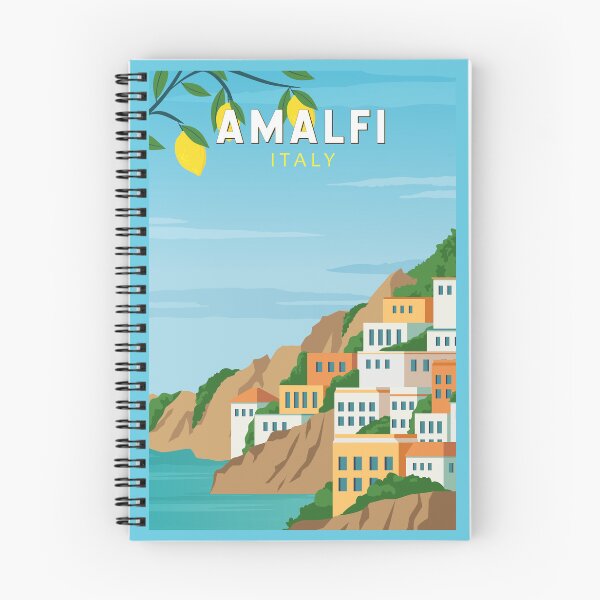 Item preview, Amalfi Italy Retro Travel Art Vintage designed and sold by KrisSidDesigns.