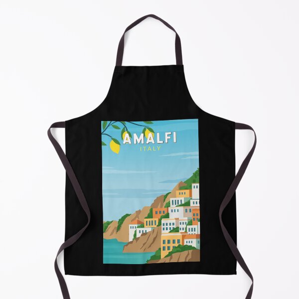 Item preview, Amalfi Italy Retro Travel Art Vintage designed and sold by KrisSidDesigns.